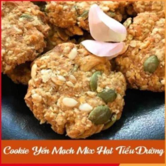 Bánh Ăn Kiêng 🍪 GIẢM CÂN 🍪 Cookie Yến Mạch Mix Hạt Tiểu Đường_ Bánh dành cho người tiểu đường ăn kiêng, giảm ký ma20s