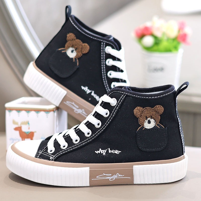 Giày Thể Thao Canvas Cổ Cao Có Túi Mẫu Mới 2022 Thời Trang Cho Nữ