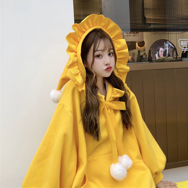 Hoodie nỉ nhung phù thủy 2 màu siêu hot