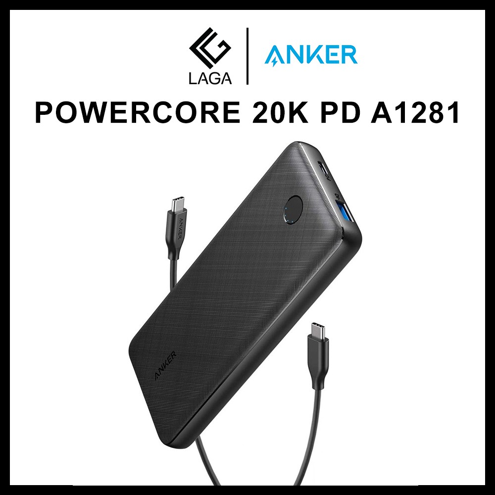 [Mã ELMS5 giảm 7% đơn 300K] Pin Sạc Dự Phòng Anker PowerCore Essential 20000mAh USB-C Sạc Nhanh Power Delivery PD A1281