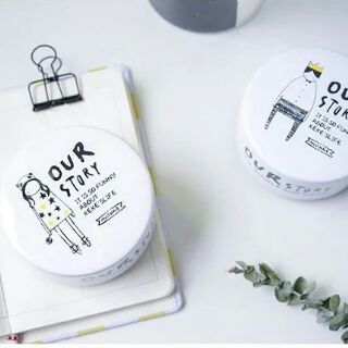 Hộp nhạc sứ trắng