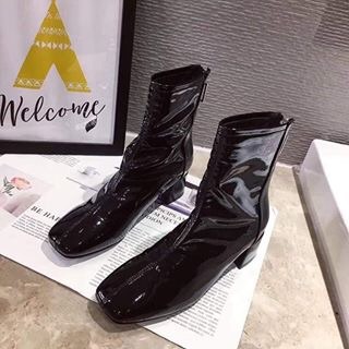 Boot cao cổ da bóng cao cấp gót 5 cm