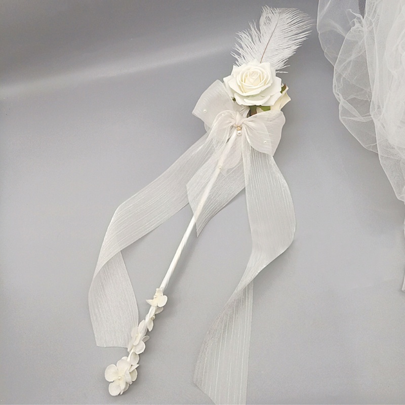 Cây Gậy Hoa Hồng Có Dây Ruy Băng Lớn Dùng Hóa Trang Lolita