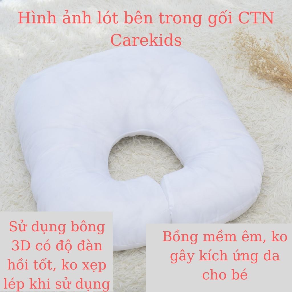 Gối chống trào ngược Carekids đệm ngủ chống trào ngược cho bé (Tặng gối lõm chống bẹp đầu) Vipkid