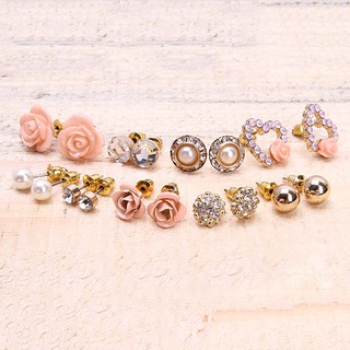 Set 9 đôi bông tai công chúa