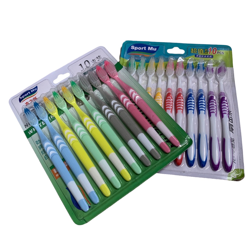 Bàn Chải Đánh Răng Chuyên Dụng Cho Người Lớn- vỉ 10 cái