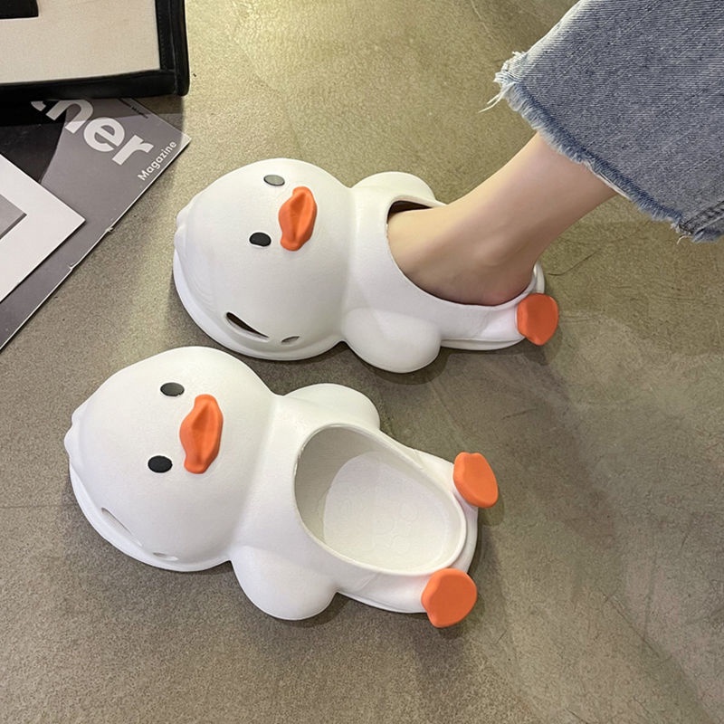 Dép Quai Ngang Hình Vịt Hoạt Hình Dễ Thương Cho Nữ dép vịt