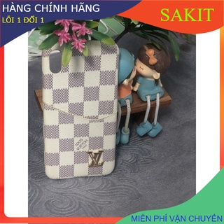 ỐP LƯNG DA LV CHO IPHONE XS MAX.
