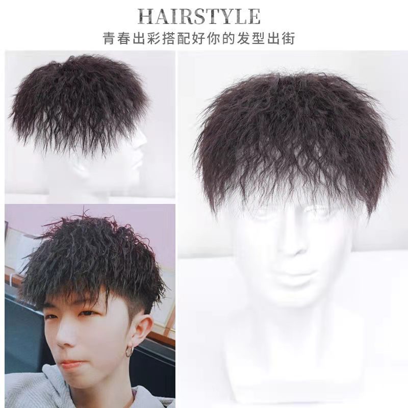 Tóc giả xoăn xù phong cách Hàn Quốc thời trang cho nam và nữ