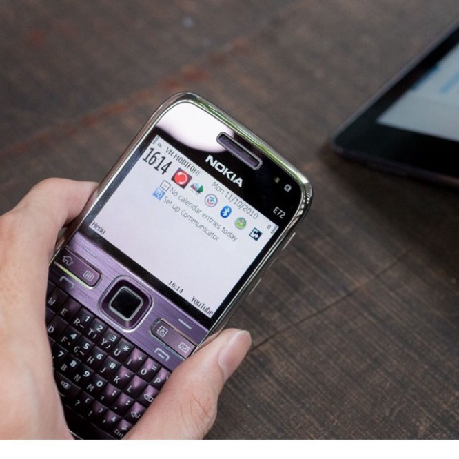 XẢ LỖ *  Điện Thoại Nokia E72 violet Hàng Chính Hãng Nguyên Zin Bảo Hành 12 Tháng # XẢ LỖ
