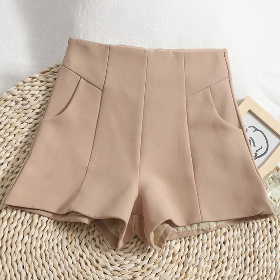 Quần short đùi nữ cạp cao chất tuyết mưa 233