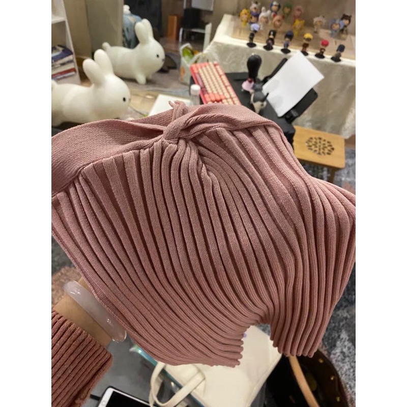(Ảnh thật) (sẵn kem, hồng) Áo ống quây cup ngực len dệt kim xoắn ngực sexy quyến rũ diện thu đông 2020 | BigBuy360 - bigbuy360.vn