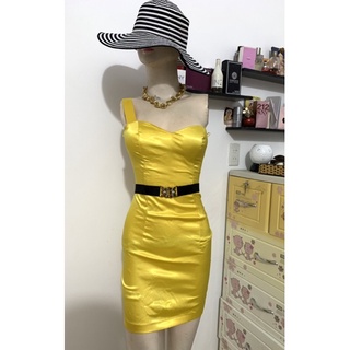 ĐẦM VÀNG VẢI LỤA BÓNG size S-M