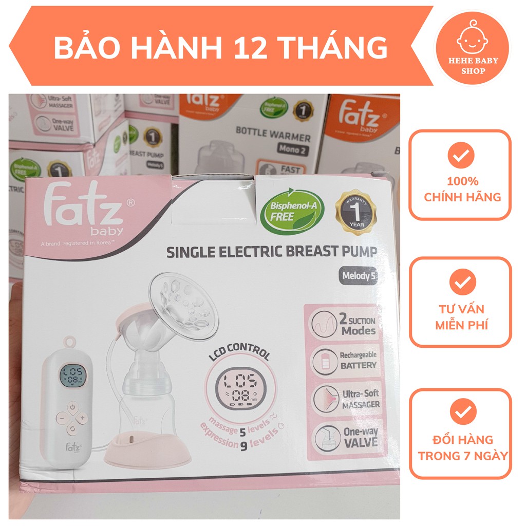 [CHÍNH HÃNG] Máy Hút Sữa Điện Đơn FatzBaby – Melody 5 FB1031VN BẢO HÀNH 12 THÁNG