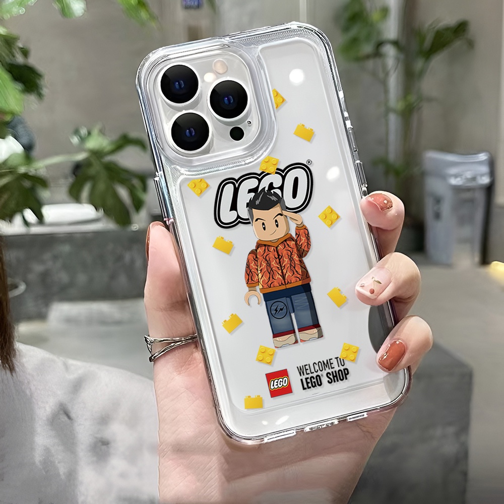 Ốp Điện Thoại Trong Suốt Họa Tiết Hoạt Hình Cho iphone 14 Pro Max 14 Plus 13 11 12 7Plus X XR XS Max