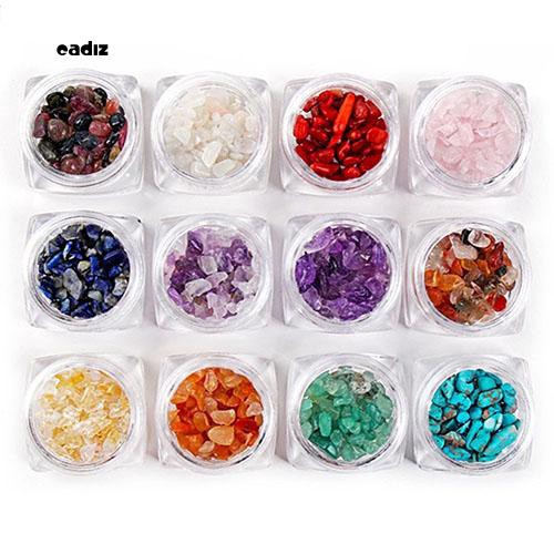 [Hàng mới về] Bộ đá đính trang trí móng tay nghệ thuật 12 màu