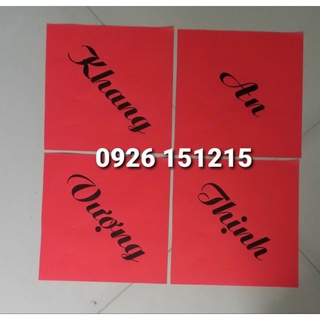 Tem nhãn giấy đỏ dán dưa dán mẹt trang trí tết