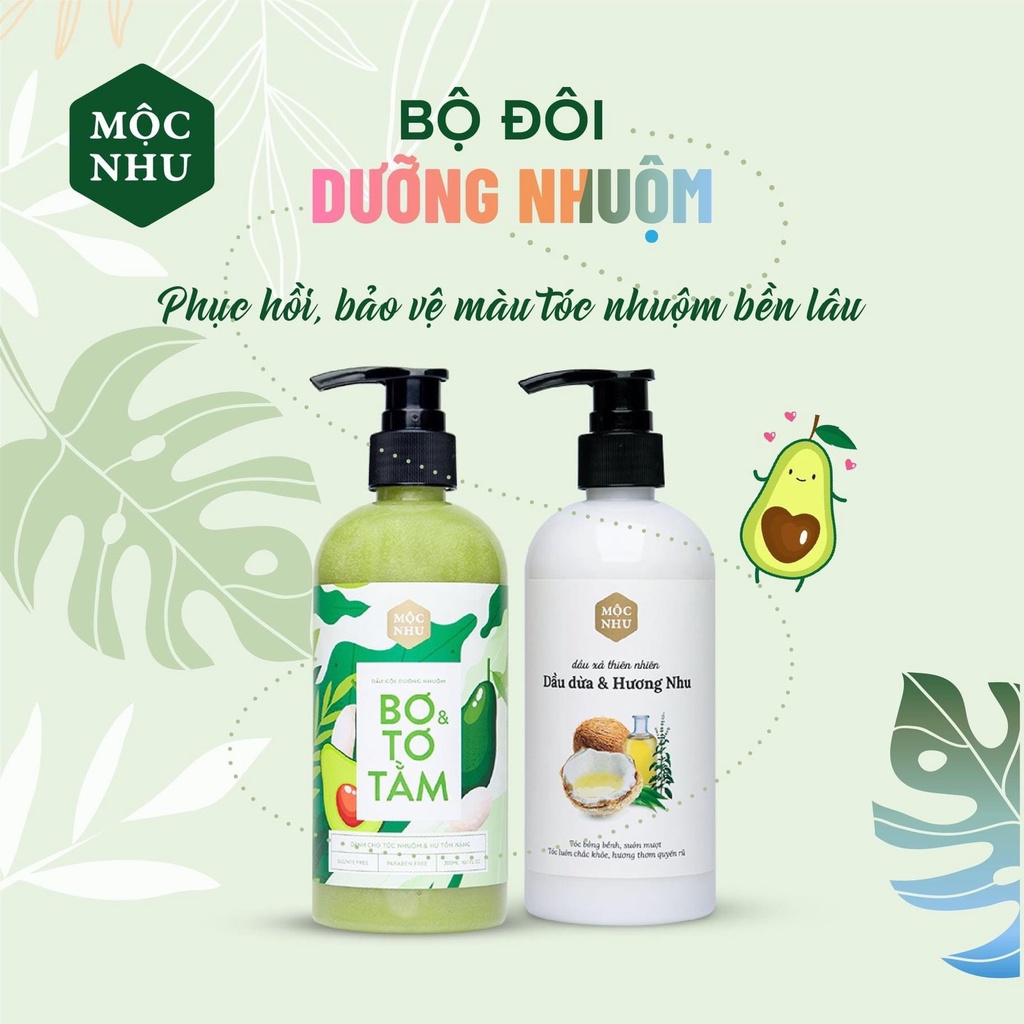 [ TẶNG SON ] Bộ 3 dầu gội phủ bạc Cà Phê Đen [ ĐEN và NÂU ] dầu gội Dưỡng Nhuộm Bơ &amp; Tơ tầm dầu xả Dầu Dừa Hương Nhu