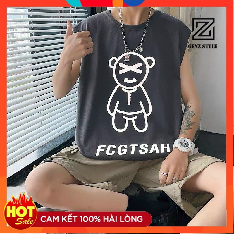 Áo Thun Ba Lỗ Hình In Dạ Quang, Áo Ba Lỗ Form Rộng, Chất Liệu Cotton Mặc Mát, Thoáng Khí K093