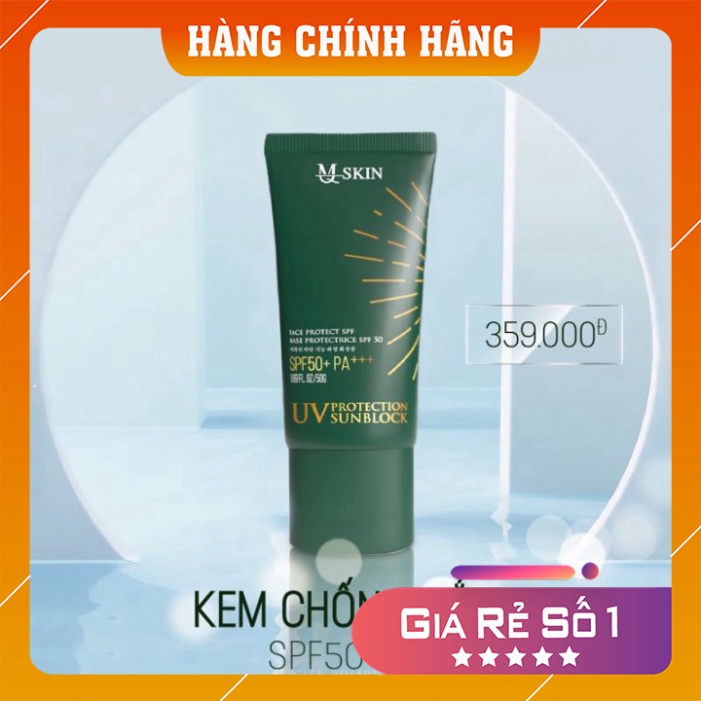 Kem chống nắng ❤️𝑭𝒓𝒆𝒆𝒔𝒉𝒊𝒑❤️ Kem Chống Nắng MQ SKIN UV Protection Sunblock 50g