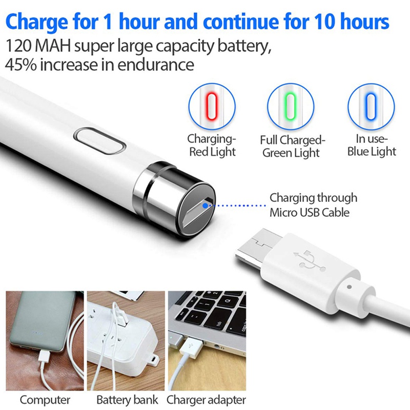 Bút Cảm Ứng Thông Minh Cho iPad Pro 11 12.9 10.5 9.7 2018 2017 Mini 5 4 Air 1 2 3