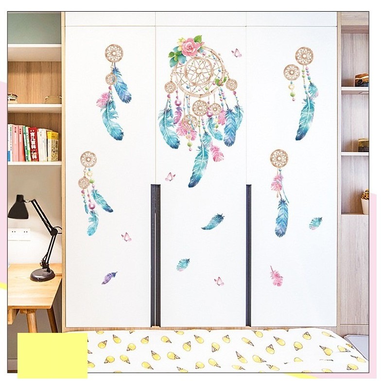 Tranh decal dán tường trang trí decor phòng ngủ DREAM CATCHER siêu đáng yêu - Decal dán tường phòng khách️