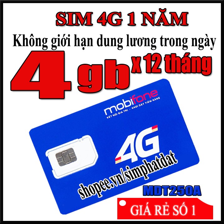 Sim 4g miễn phí trọn gói 1 năm