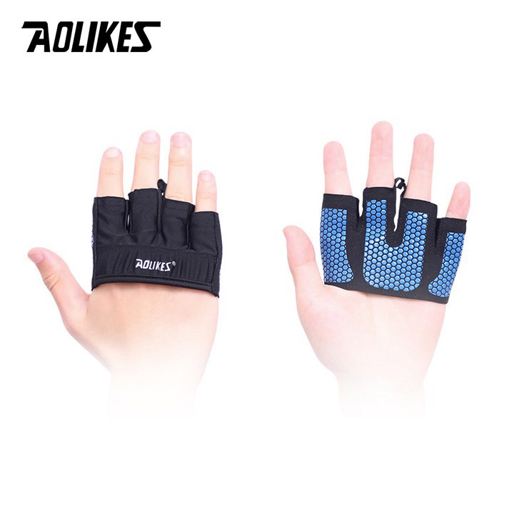 Sửa Găng tay thể thao xỏ ngón silicone chống trượt cao cấp chính hãng Aolikes AL111  chinhhang