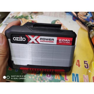 [DIY 3D] miếng chèn nâng chiều cao cho pin Ozito 18v PXBP-150, PXBP-200, PXBP-300, PXBP-400 thêm 2 hàng 10 cell 18650