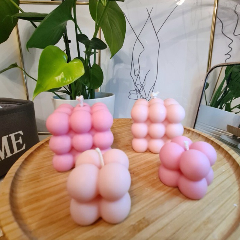 Khuôn silicone tạo hình làm nến / bánh kẹo 3d diy
