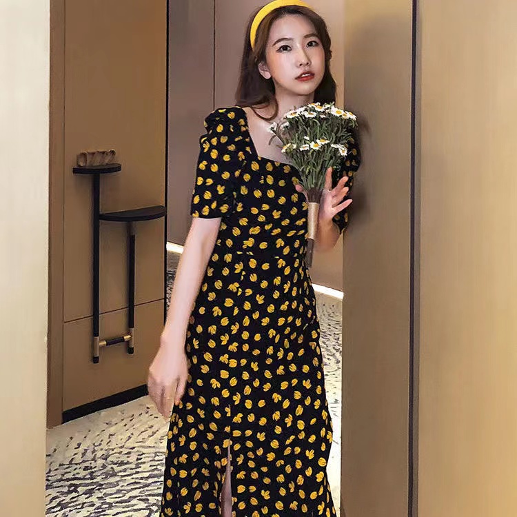đầm đen đầm bigsize nữ đầm tay phồng đầm midi váy xẻ tà váy hoa nhí vintage váy đi chơi đầm đi tiệc váy tiểu thư sang chảnh đầm hở lưng