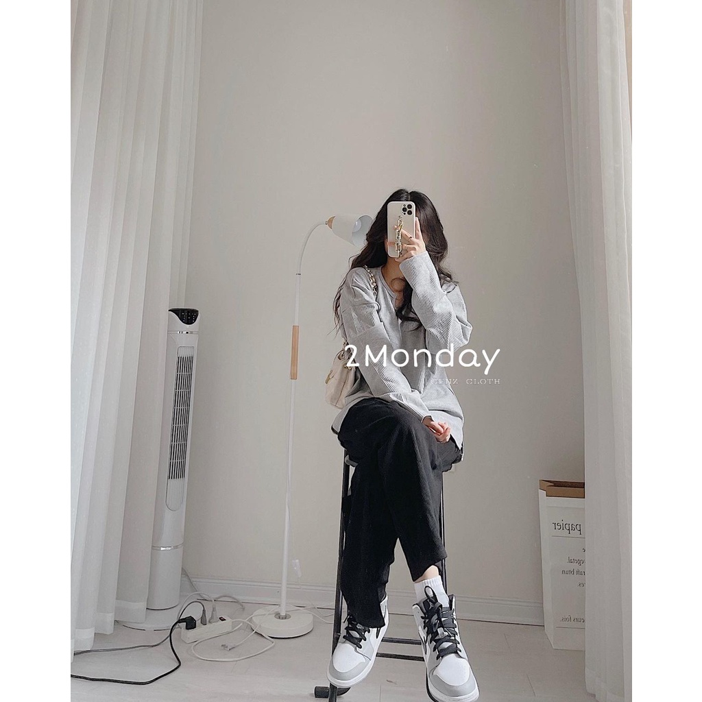 [Ảnn thật/Video] ÁO DÀI TAY CỔ GÂN U OVERSIZE XẺ BÊN CHẤT THUN GÂN MỀM ĐẸP ÁO LEN TĂM DÀI TAY ULZZANG