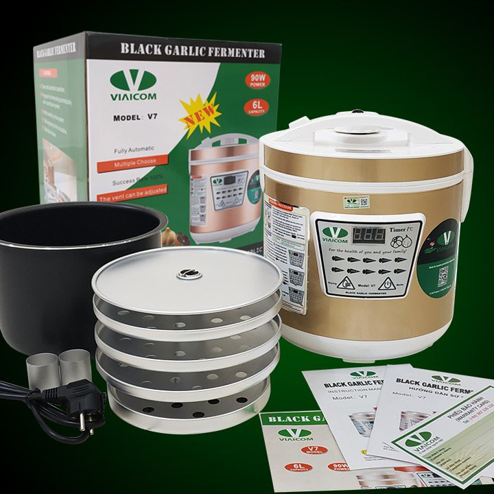 SẴN Nồi Chính Hãng Máy Làm Tỏi đen VIAICOM V7 Công Nghệ Nhật Bản 2021