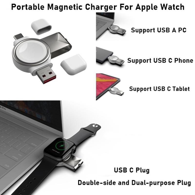 Đế sạc nhanh ko dây USB cho đ/hồ táo Series SE 1 6 3 5 4 2