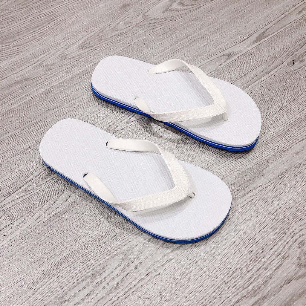 Dép kẹp xốp nữ dễ mang siêu bền chống nước chống trơn trượt cực tốt 2 màu xanh, trắng - Chị Chảnh Store