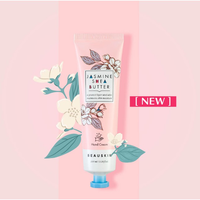 KEM DƯỠNG DA TAY HƯƠNG NHÀI BEAUSKIN JASMINE SHE BUTTER HAND CREAM 100ML _ HÀN QUỐC CHÍNH HÃNG