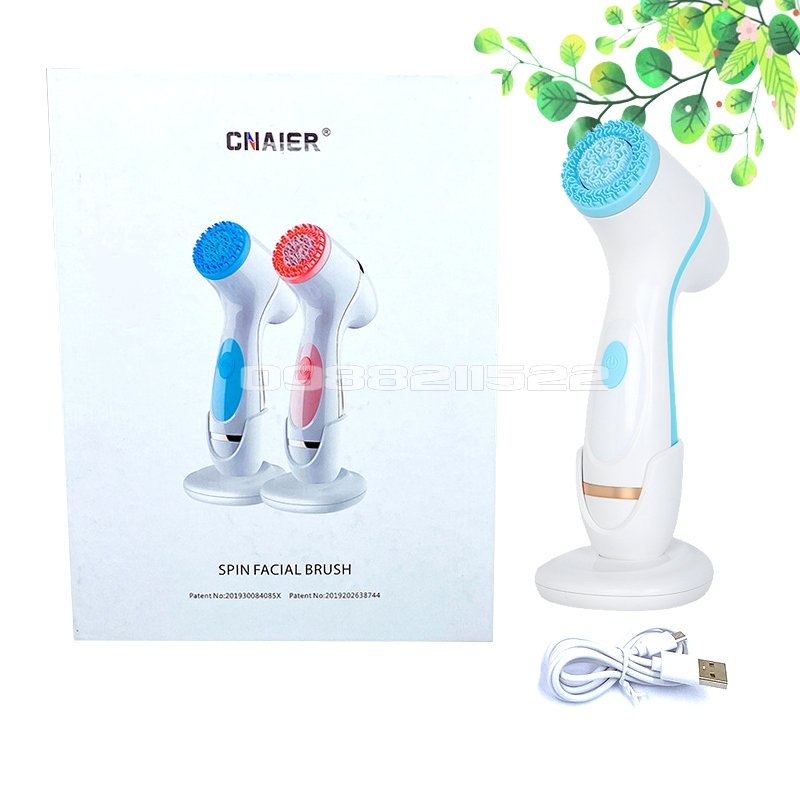 MÁY RỬA MẶT CNAIER AE 868 SPIN FACIAL BRUSH (phiên bản sạc bằng điện) BẢO HÀNH 1 ĐỔI 1