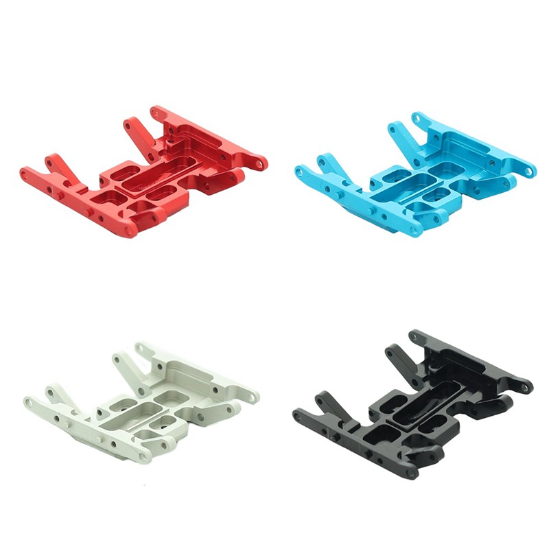 Metal Gearbox Mount Base Transmission Holder Skid Plate for Axial SCX24 90081 1/24 RC Crawler Car Upgrade Parts,Red