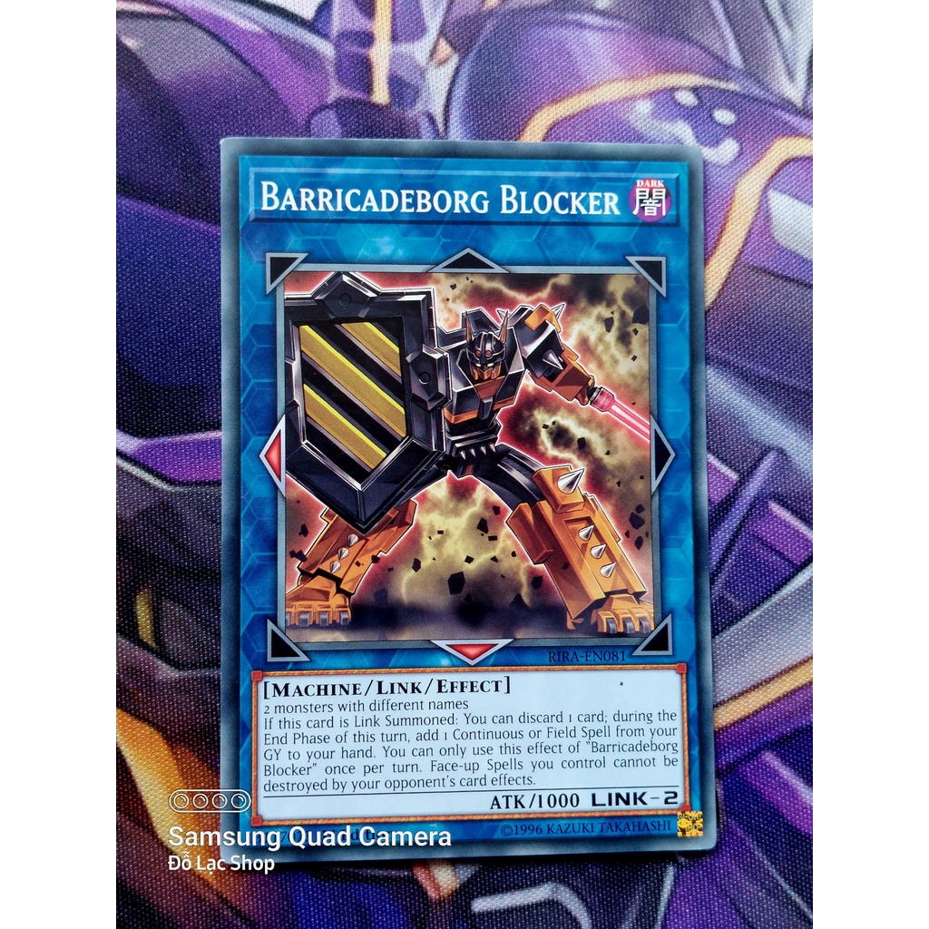 Thẻ Bài Mint90 Yugioh Link Barricadeborg Blocker