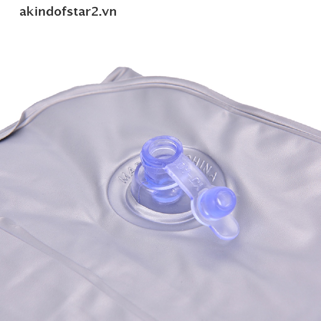 Gối bơm hơi mềm mại kích thước 47*30cm có thể gấp gọn mang theo du lịch sử dụng tiện lợi