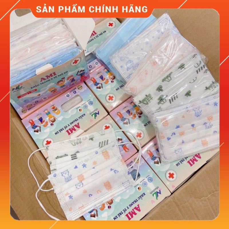 (MUA 5 TẶNG 1)KHẨU TRANG Y TẾ TRẺ EM AMI