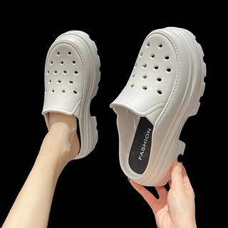Dép sục cross trơn nữ đế cao 6cm