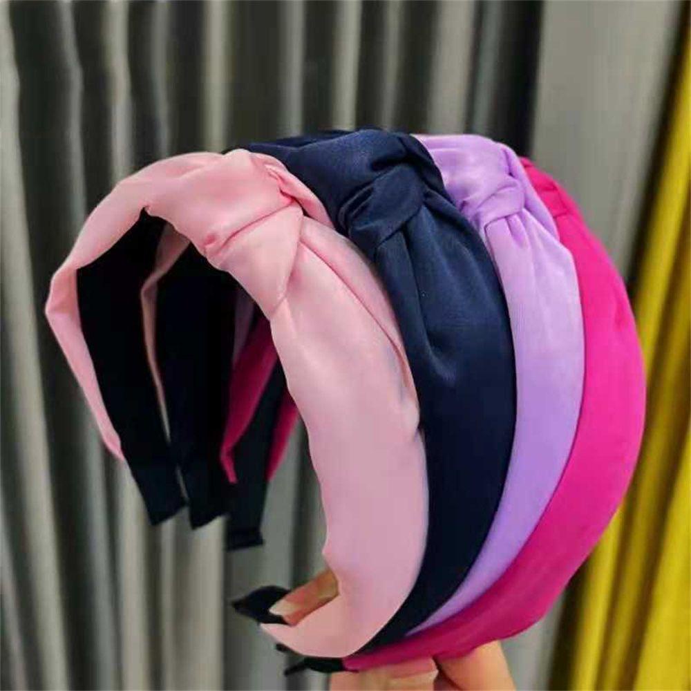 NEXTVN Băng Đô Satin Màu Trơn Thời Trang Dùng Rửa Mặt Trang Điểm