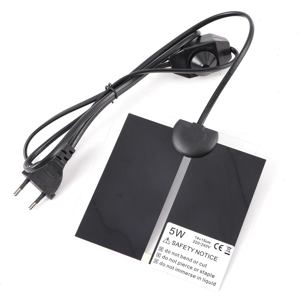 Thảm Làm Mát Nuôi Bò Sát 5-45W 0-35°C 1 Tấm Sưởi Ấm Điều Chỉnh Nhiệt Độ Cho Bò Sát