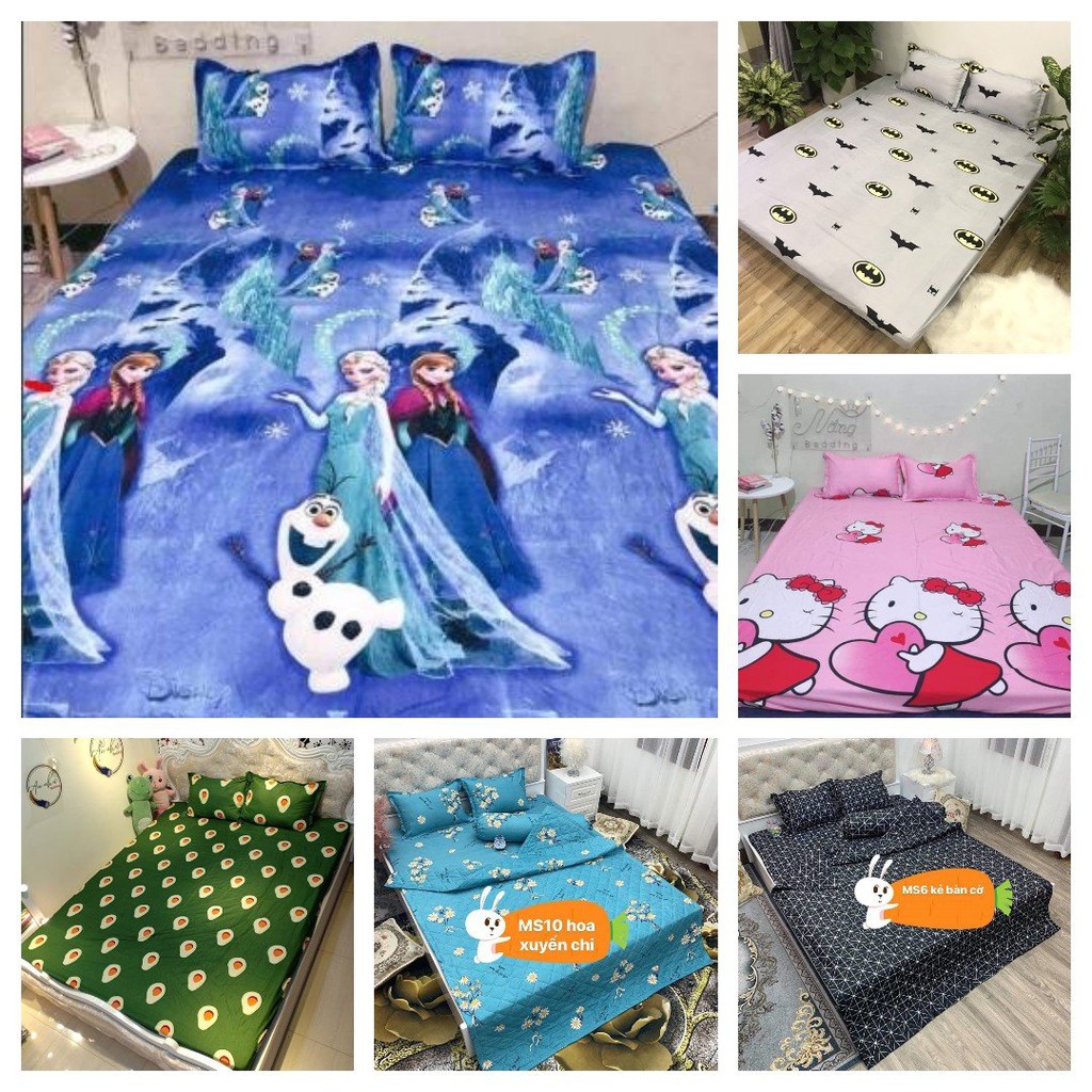 [Free ship-Giá rẻ nhất]Xả kho 2000 Bộ ga gối poly 1m6 giá cực sốc trên 100 mẫu | BigBuy360 - bigbuy360.vn