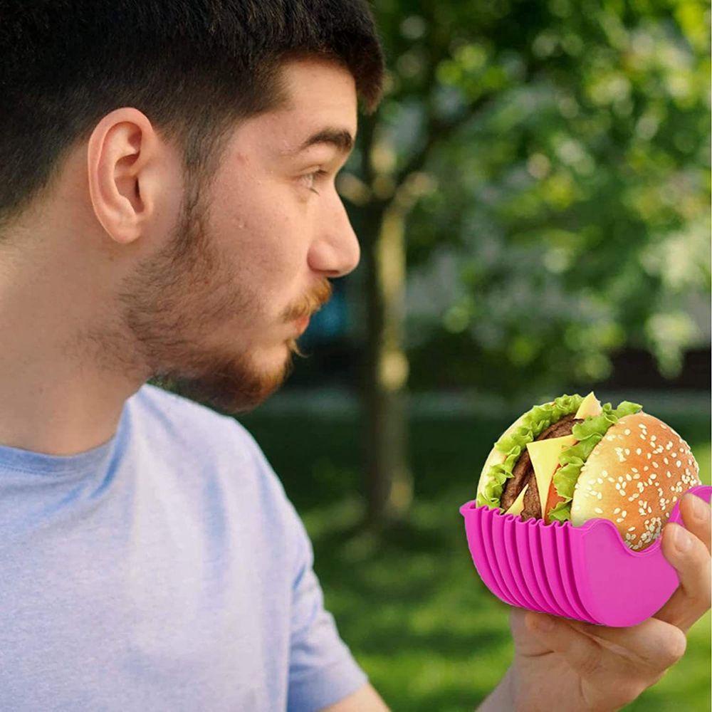 YIYU Tyler1 Giá Kẹp Cố Định Hộp Đựng Bánh Mì Sandwich Bằng Silica Gel Vệ Sinh Không Cần Chạm Có Thể Tái Sử Dụng Nhiều Màu Cho Nhà Bếp