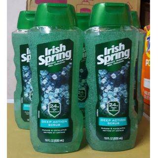Sữa tắm Irish Spring Gel Douche Deep Action Scrub 532ml của Mỹ