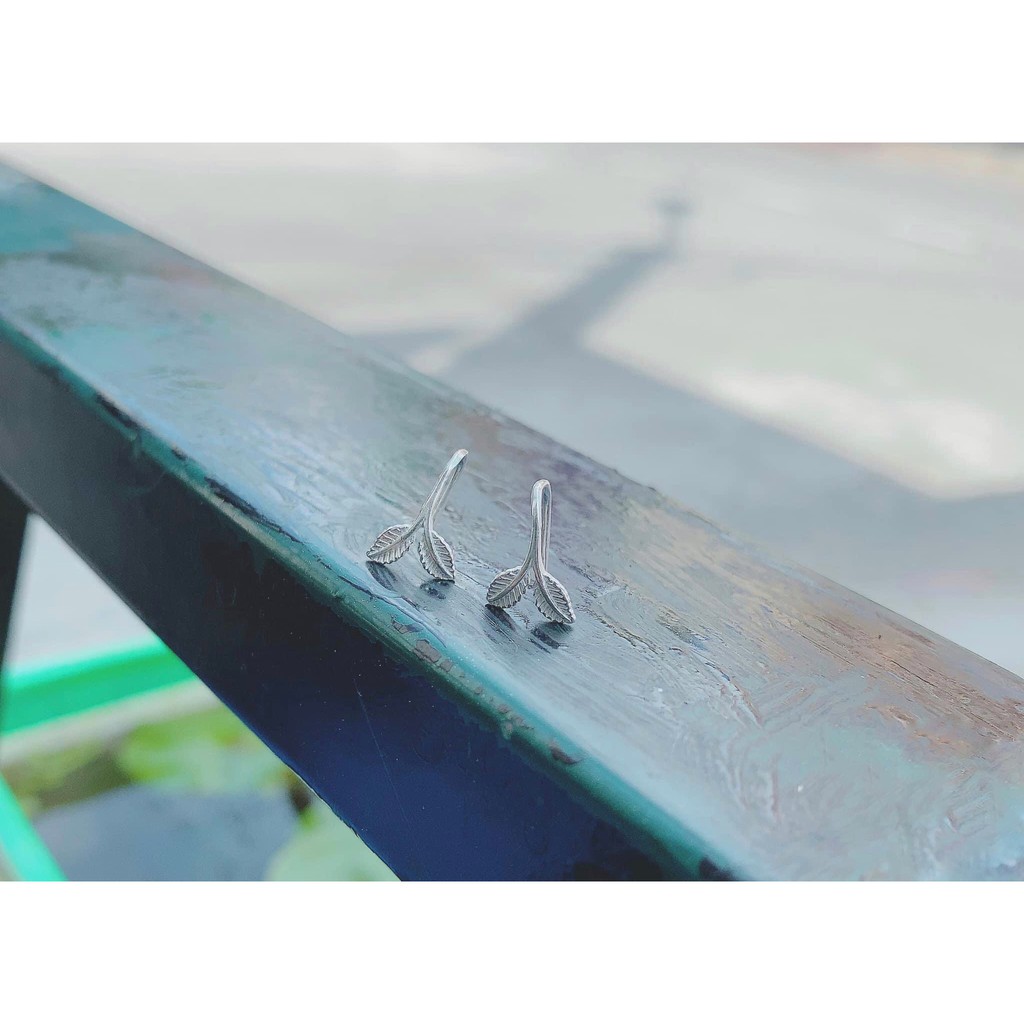 Khuyên Kẹp Vành Tai Bạc Ta CaoBac Jewellery Cho Nữ Hình Đuôi Cá Dáng Móc Không Đính Đá