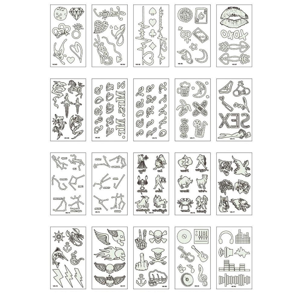 [Hàng mới về] Hình xăm dán tạm thời chống thấm nước cá tính gợi cảm cho nữ