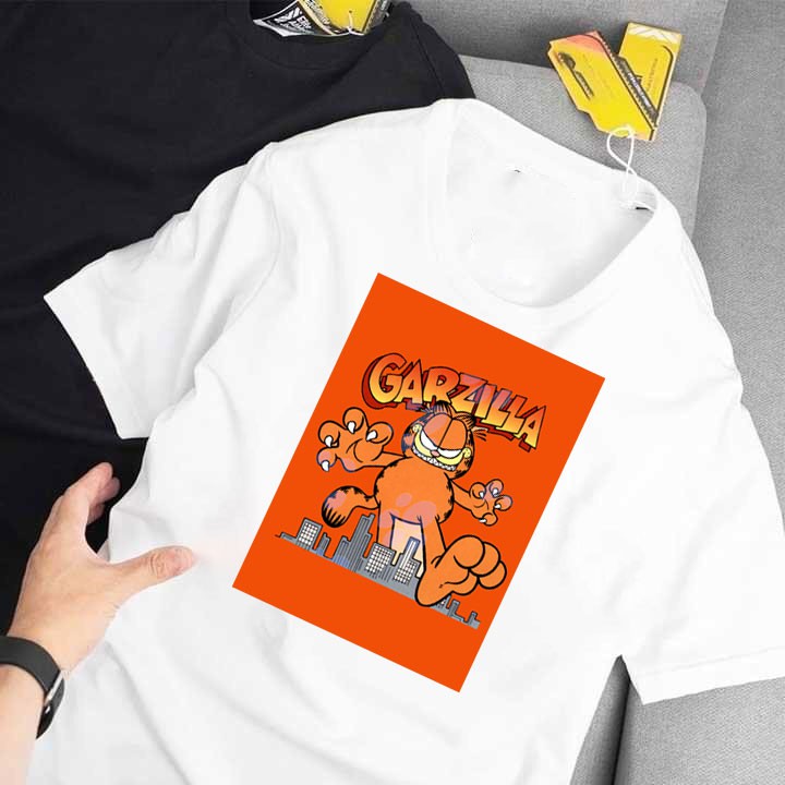 ÁO THUN TAY LỠ UNISEX MÈO GARFIELD IN HÌNH CÓ 1 KHÔNG 2 GIÁ RẺ CỰC SHOCK CÓ SIZE TRẺ EM - 130